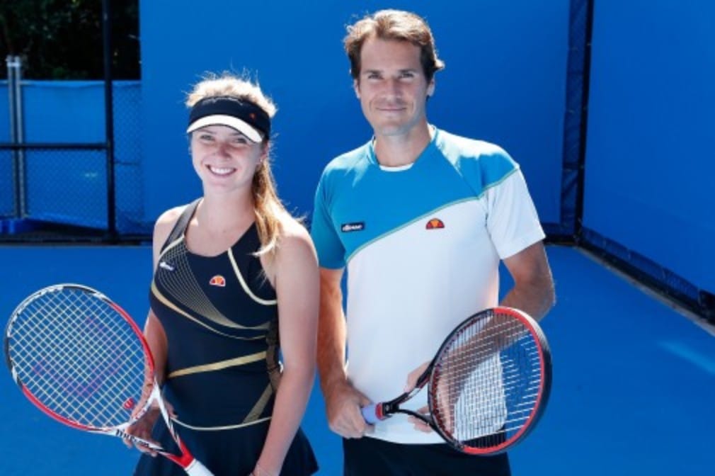 Tommy Haas and Elina Svitolina have swapped ground strokes for paint strokes as part of ellesseÈs new Together We Play campaign