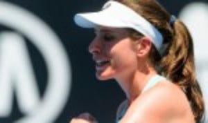 Johanna KontaÈs indifferent form continued at the BNP Paribas Open in Indian Wells
