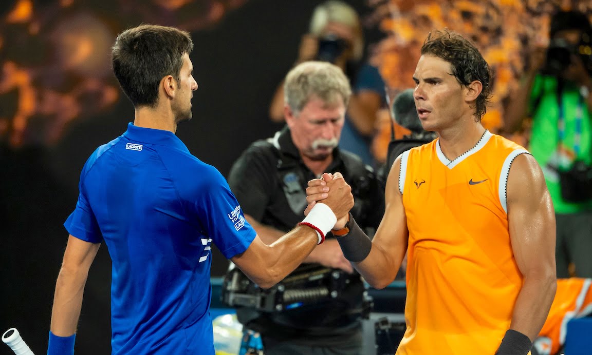 NOVAK DJOKOVIC (SRB)TENNIS , AUSTRALIAN OPEN, MELBOURNE PARK, MELBOURNE, VICTORIA, AUSTRALIA, GRAND SLAM, HARD COURT, OUTDOOR, ITF, ATP, WTA, 2019