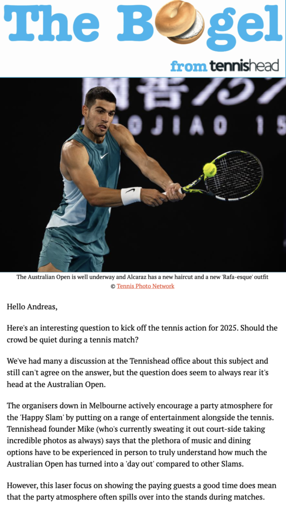 The Bagel from Tennishead